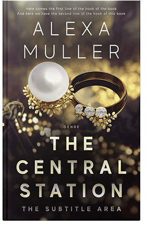 Pre Made Book Cover Cocoa Brown