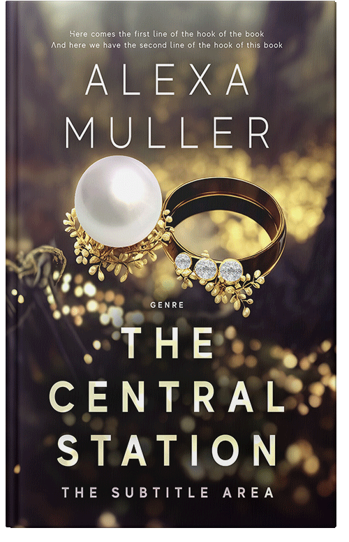 Front view of Premade Royal Romance Book Cover - Cocoa Brown