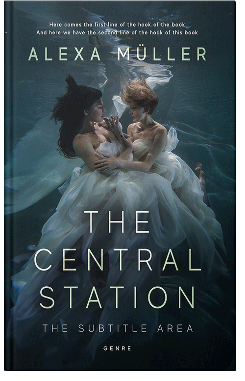 Front view of Premade Romance Book Cover - Timber Green