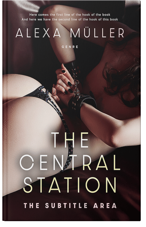 Front view of Premade Erotica Book Cover - Soft Amber