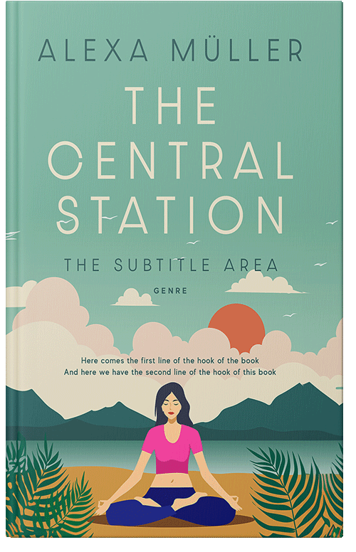 Front view of Premade Health & Dieting & Fitness Book Cover - Acapulco