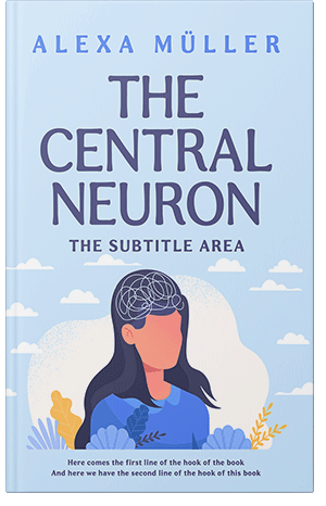 Premade Book Cover Tropical Blue