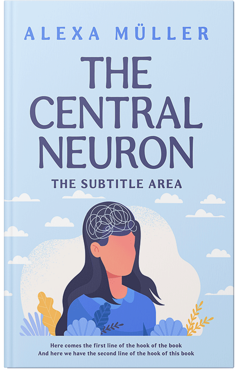 Front view of Premade Self-Improvement & Self-Help Book Cover - Tropical Blue