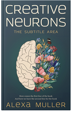 Pre Made Book Cover Pickled Bluewood