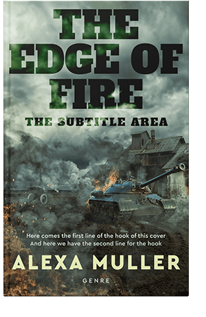 Pre Made Book Cover Lunar Green