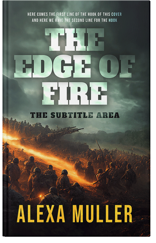 Front view of Premade Historical Book Cover - Heavy Metal