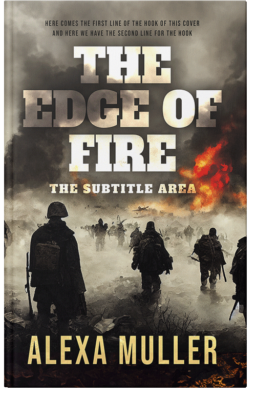 Front view of Premade Historical Book Cover - Taupe