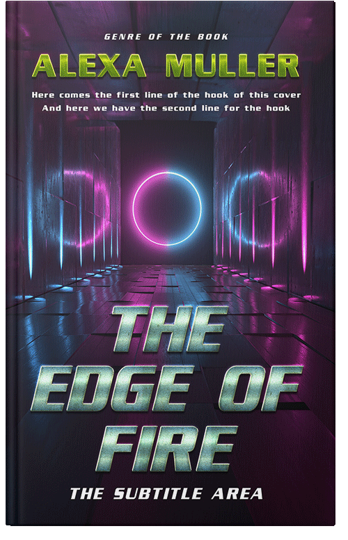 Front view of Premade Science Fiction Book Cover - Bleached Cedar