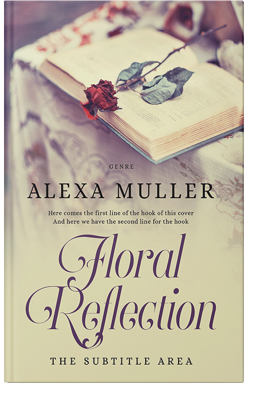 Front view of Premade Royal Romance Book Cover - Stark White