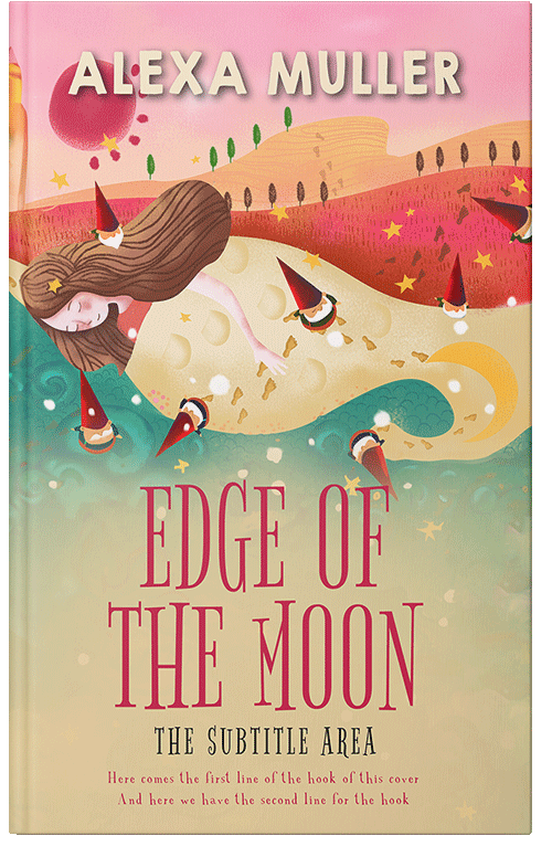 Front view of Premade Fantasy Book Cover - Hampton