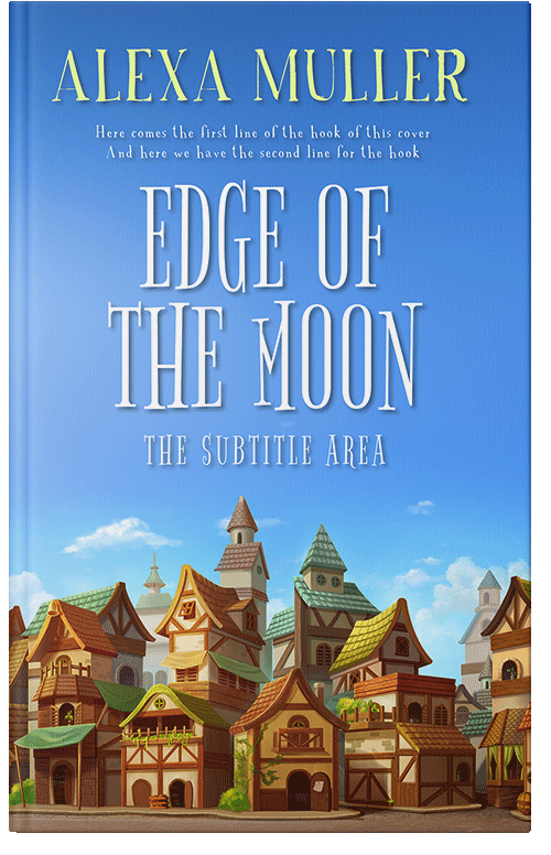 Front view of Premade Fantasy Book Cover - Havelock Blue