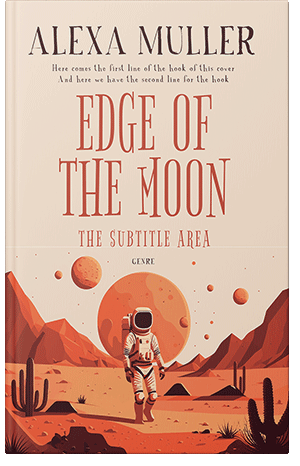 Premade Book Cover Medium Carmine