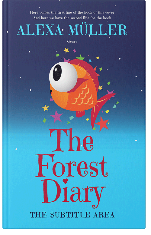 Front view of Premade Science Fiction Book Cover - Picton Blue