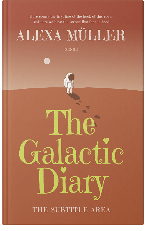 Front view of Premade Science Fiction Book Cover - Santa Fe