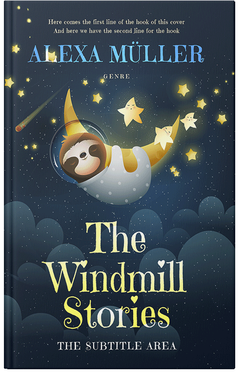 Front view of Premade Children's Book Cover - Cloud Burst