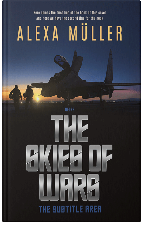 Front view of Premade Action & Adventure Book Cover - Mirage