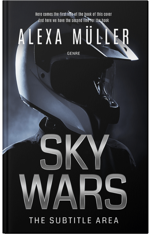 Front view of Premade Action & Adventure Book Cover - Silver Sand