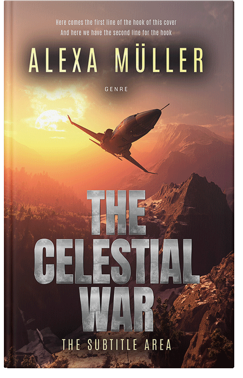 Front view of Premade Science Fiction Book Cover - Roman Coffee