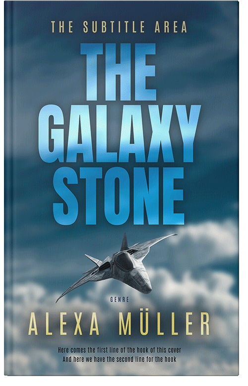 Front view of Premade Action & Adventure Book Cover - Casal