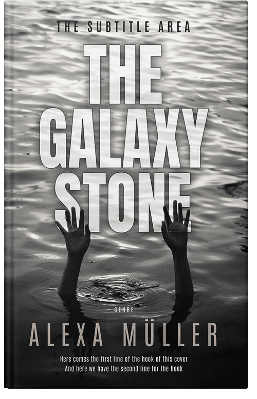 Front view of Premade Mystery & Thriller & Suspense Book Cover - Gray Nickel