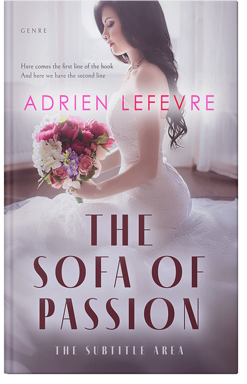 Front view of Premade Romance Book Cover - Gray Suit