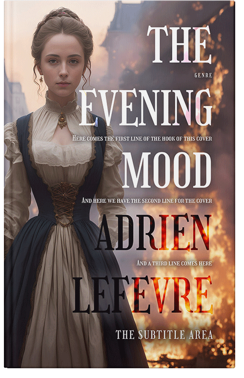 Front view of Premade Romance Book Cover - Woody Brown