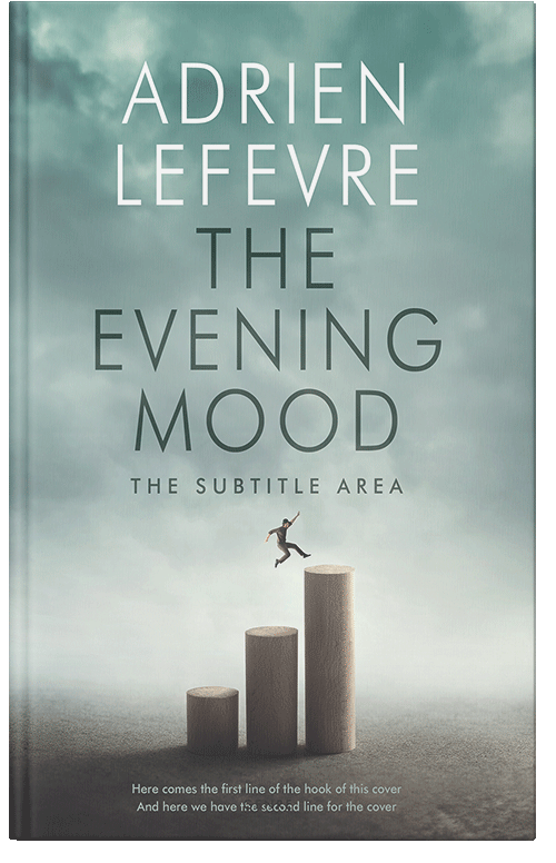 Front view of Premade Business Book Cover - Powder Ash