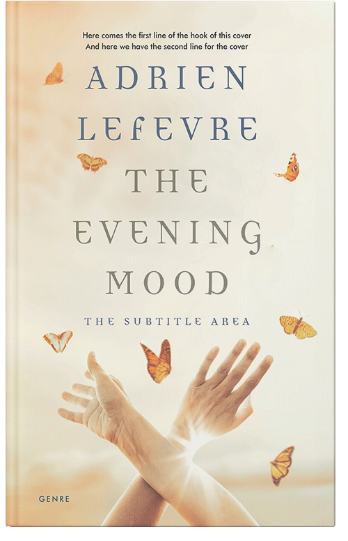 Front view of Premade Surreal Book Cover - Quarter Spanish White