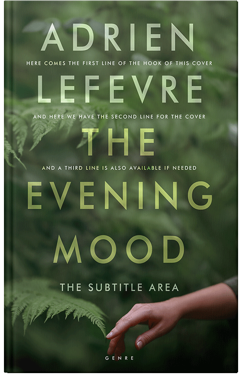 Front view of Premade Nature Book Cover - Green Kelp