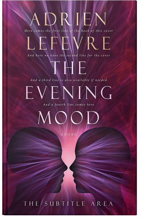 Front view of Premade Literary Fiction Book Cover - Wine Berry