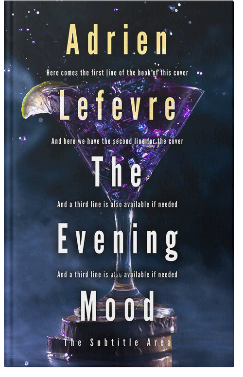 Front view of Premade Surreal Book Cover - Ebony