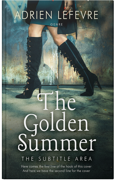 Front view of Premade Chick Lit Book Cover - Outer Space