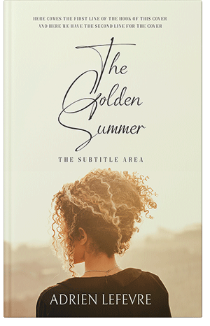 Premade Book Cover Ecru White