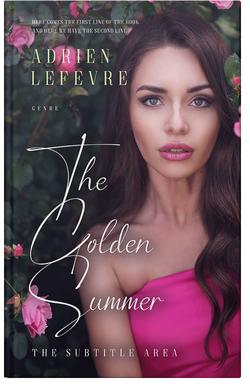 Front view of Premade Royal Romance Book Cover - Puce