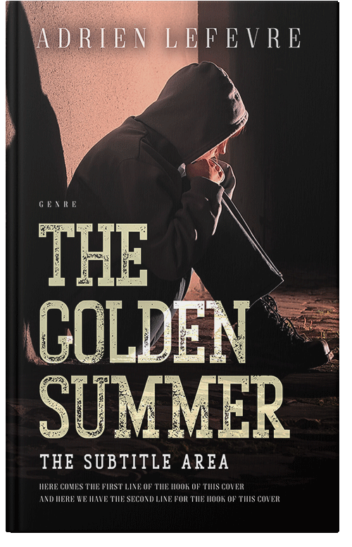 Front view of Premade Teen & Young Adult Book Cover - Cocoa Brown