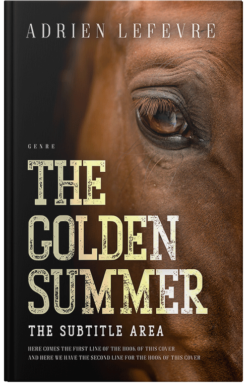 Front view of Premade Western Book Cover - Sambuca