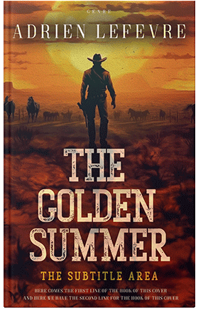 Pre Made Book Cover Brown Derby