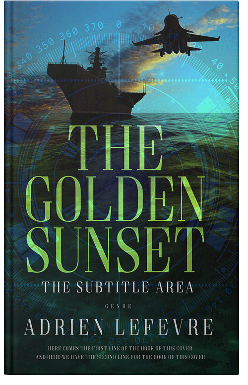 Front view of Premade Action & Adventure Book Cover - Aztec