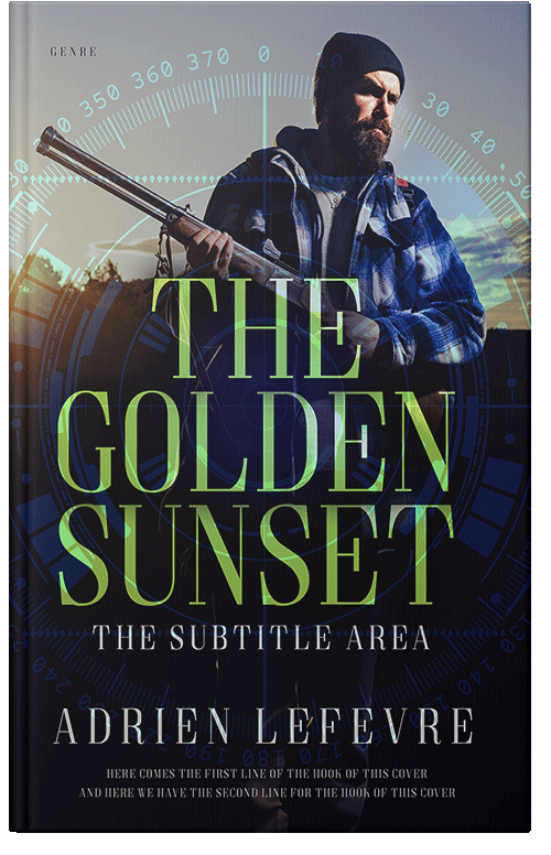 Front view of Premade Action & Adventure Book Cover - Vulcan