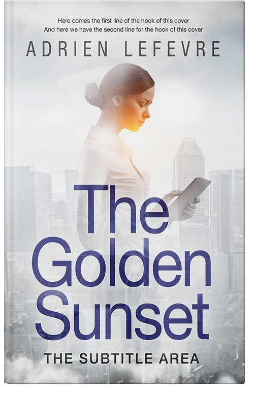 Front view of Premade Business Book Cover - Iron