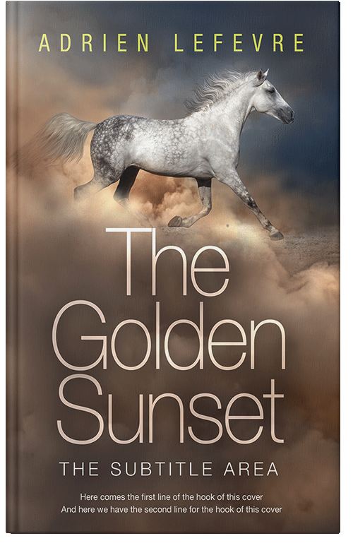 Front view of Premade Western Book Cover - Kabul