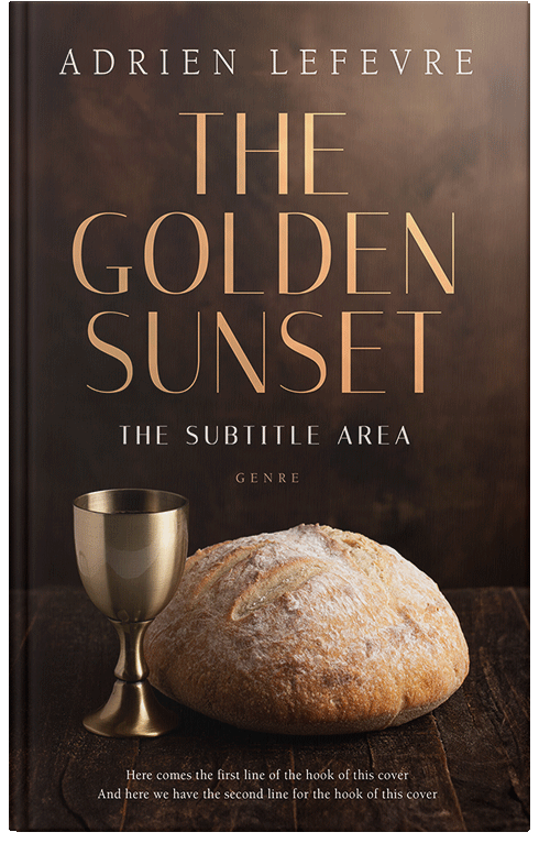 Front view of Premade Religion & Spirituality Book Cover - Coffee Bean
