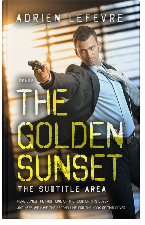 Front view of Premade Mystery & Thriller & Suspense Book Cover - Raffia