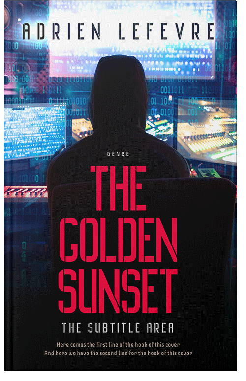 Front view of Premade Mystery & Thriller & Suspense Book Cover - Ebony