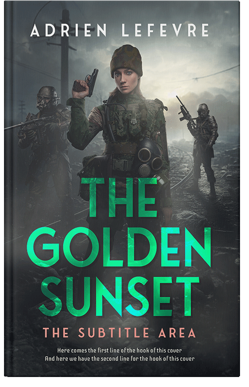 Front view of Premade Apocalyptica Book Cover - Outer Space