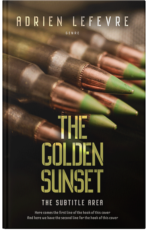 Front view of Premade Action & Adventure Book Cover - Gimblet