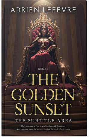 Premade Book Cover Cocoa Brown