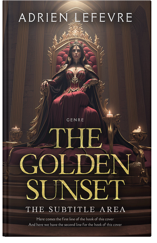 Front view of Premade Fantasy Book Cover - Cocoa Brown