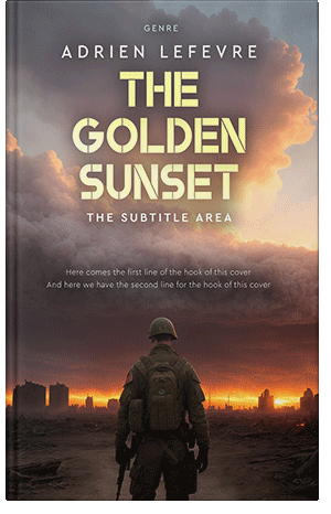 Premade Book Cover Woody Brown