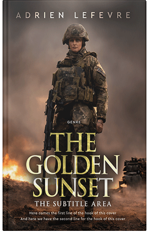 Premade Book Cover Tobacco Brown